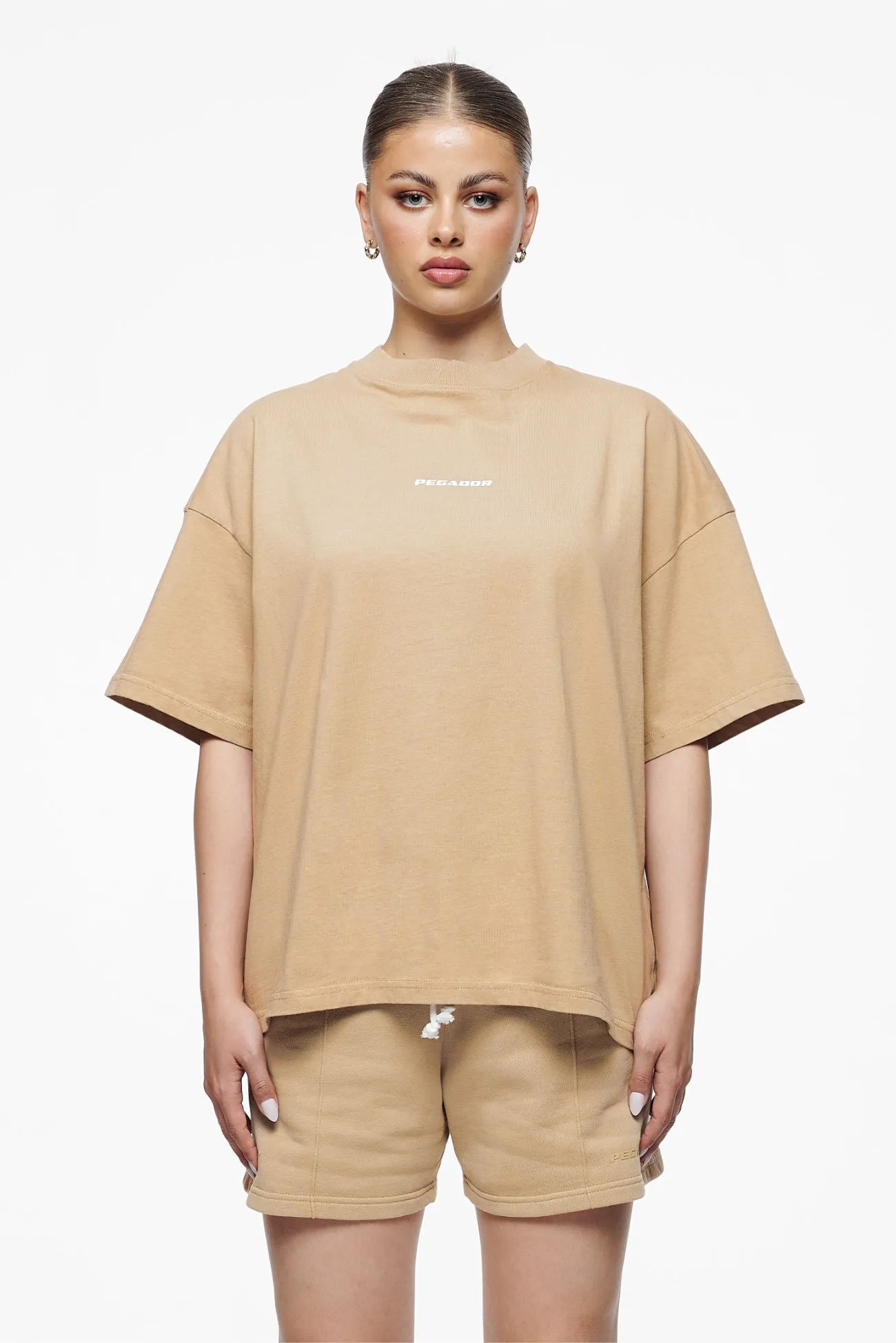 Culla Logo Heavy Oversized Tee Vintage Washed Espresso