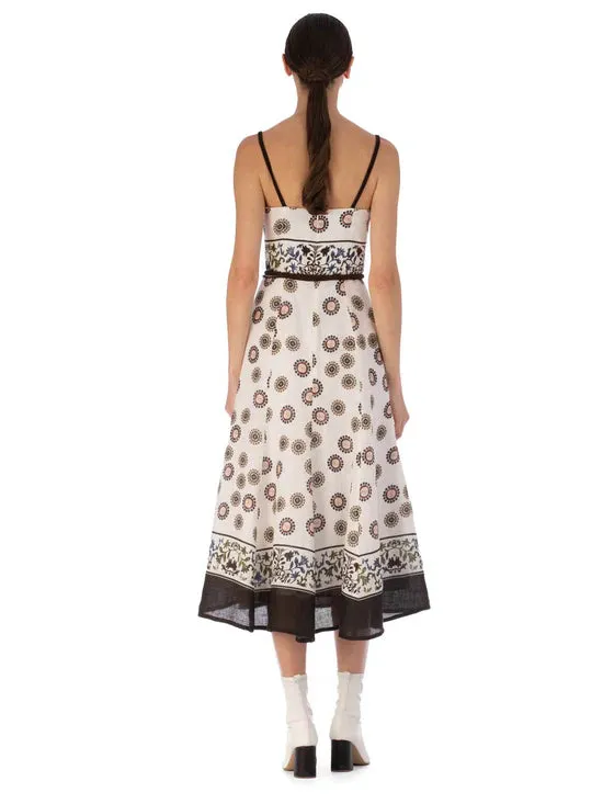 Dalil Dress in Multi Sepia Floral