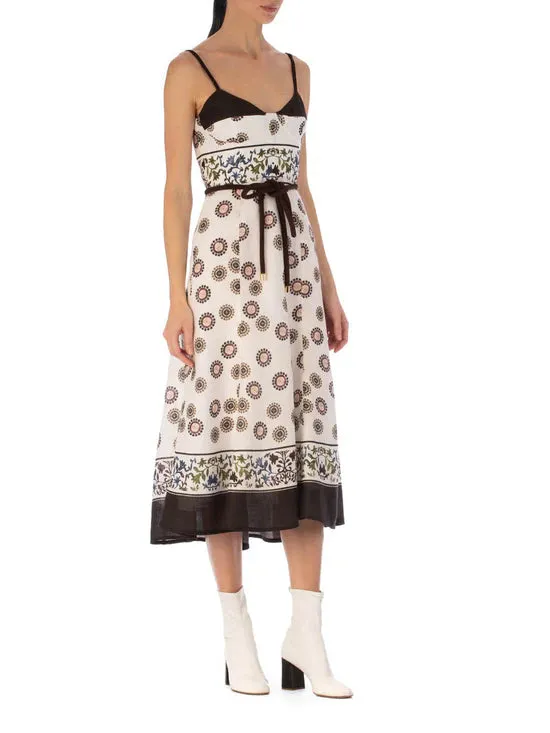 Dalil Dress in Multi Sepia Floral