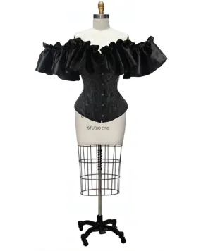 Damsel- the Victorian Ruffled Bust Corset Top