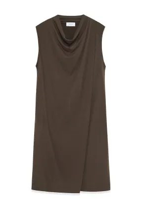 Davina Dress: Cotton-Blend Jersey Wrap Dress