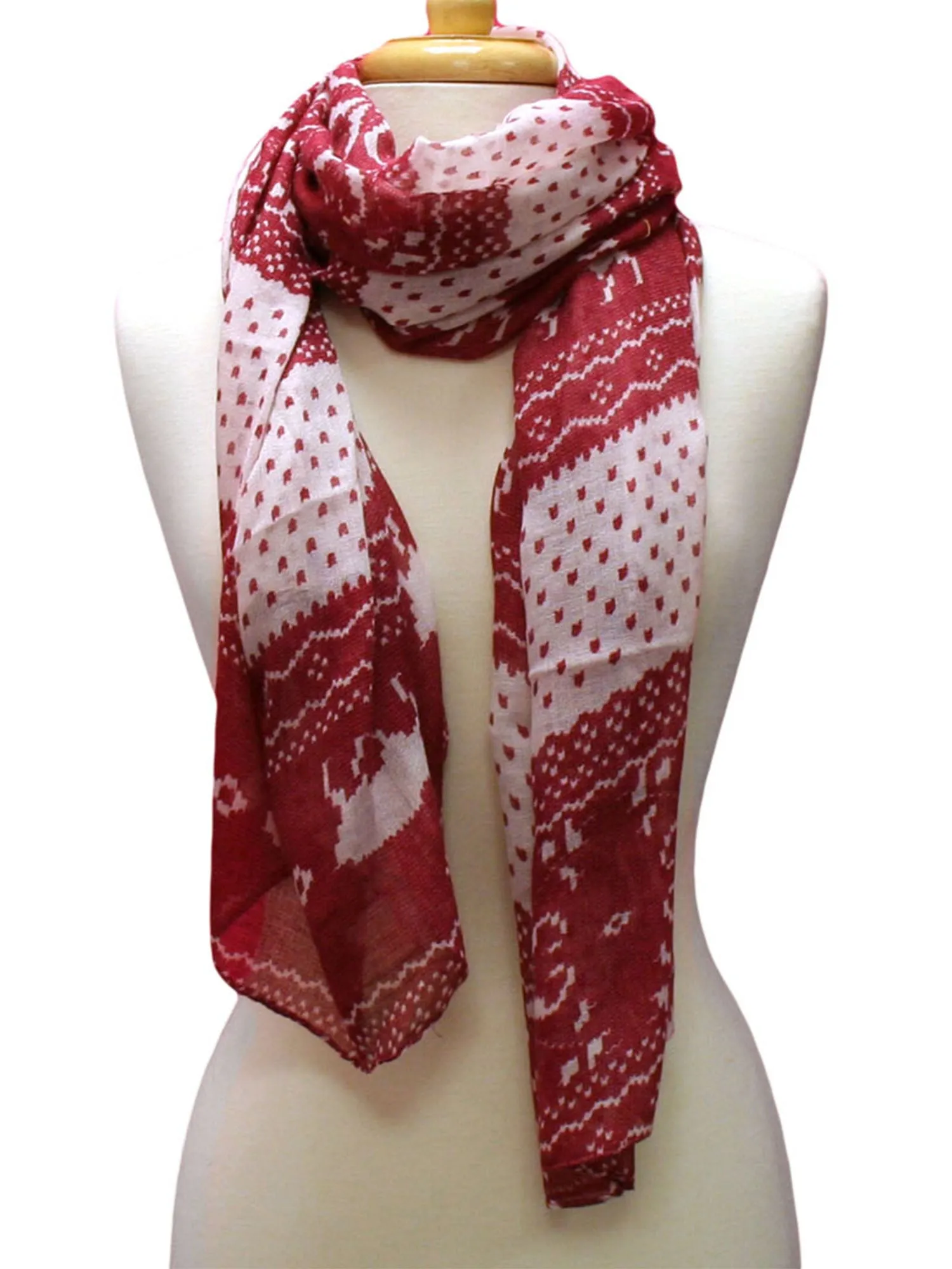 Deer Print Lightweight Scarf Wrap