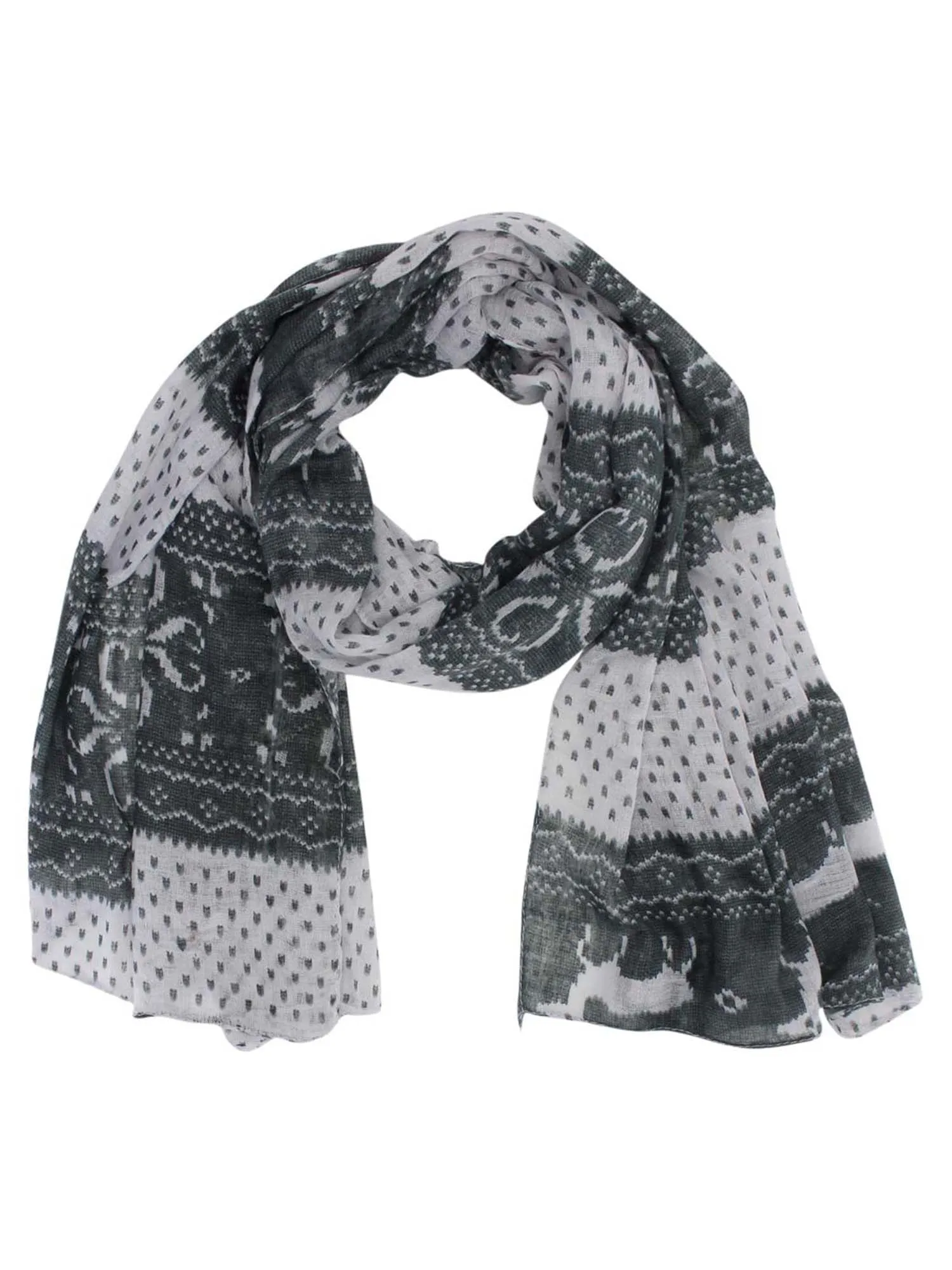 Deer Print Lightweight Scarf Wrap