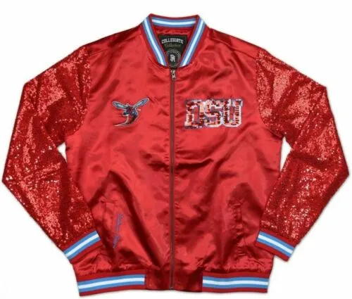 Delaware State University Sequins Satin Jacket