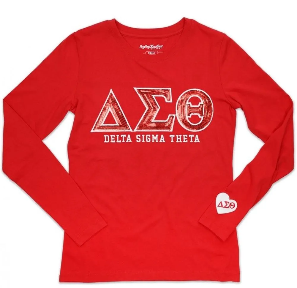 Delta Sigma Theta M2 Long Sleeve Tee Red