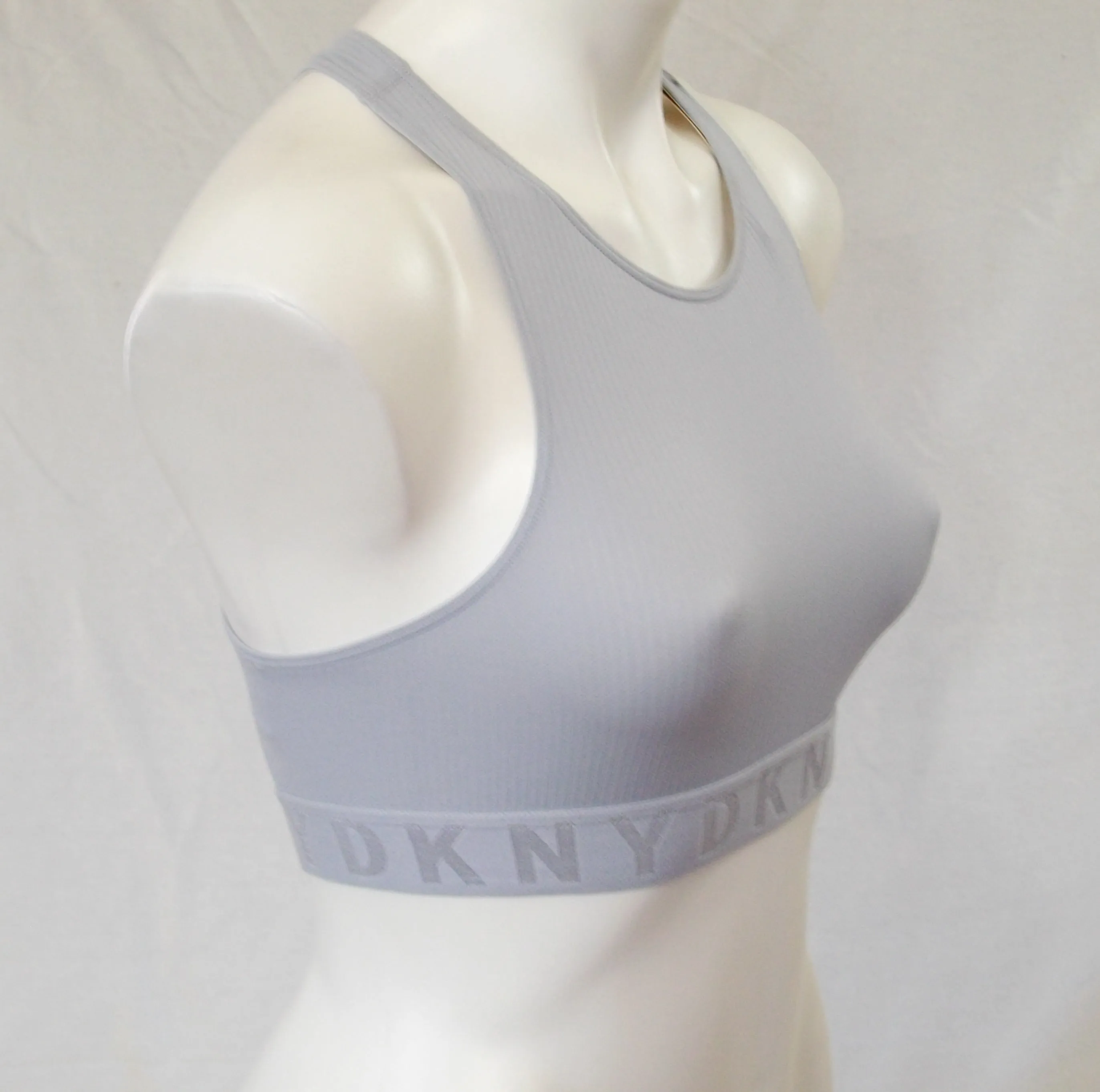 DKNY DK4023 Litewear Seamless Ribbed Crop Top Bralette SMALL