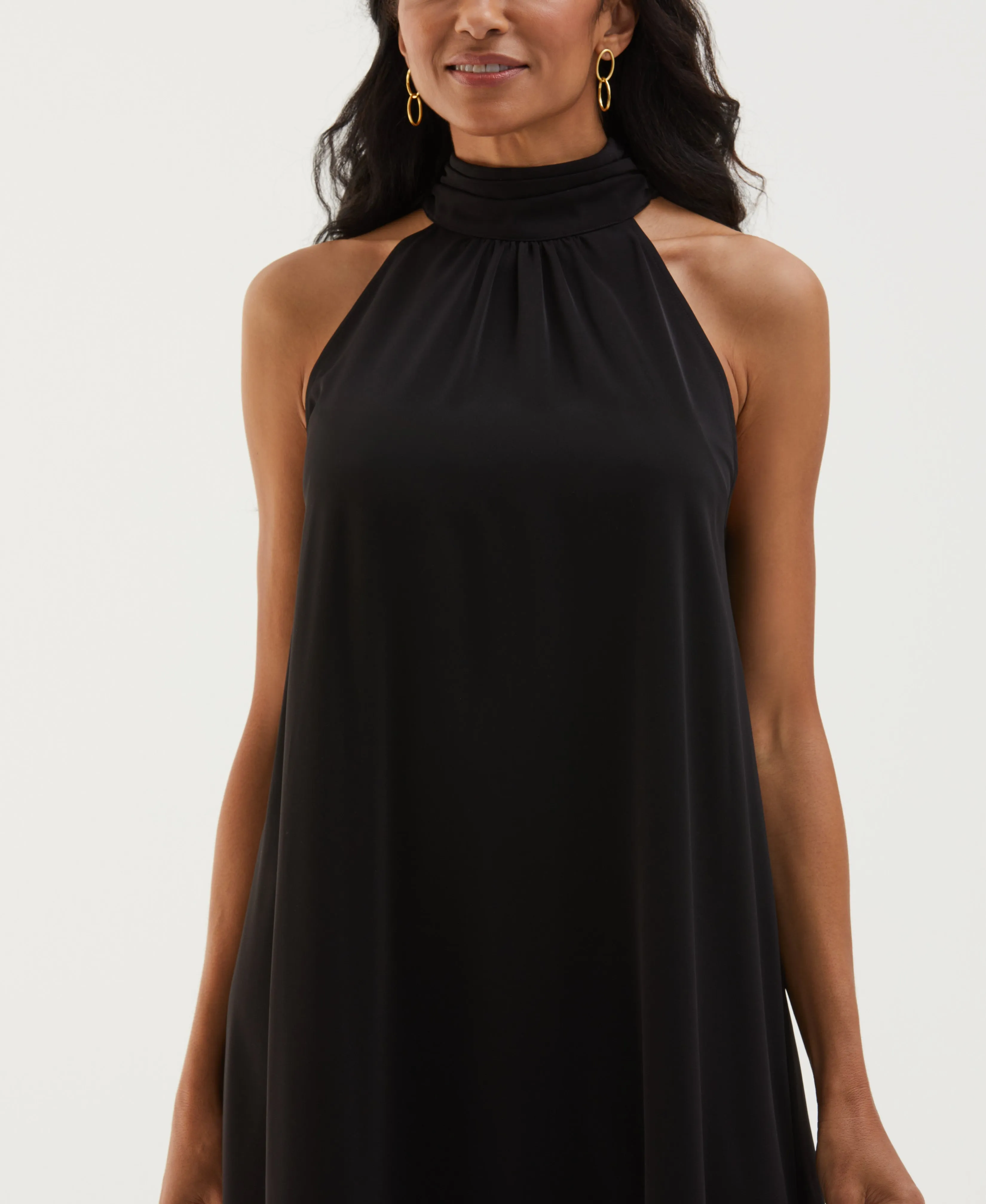 Draped Halter Dress