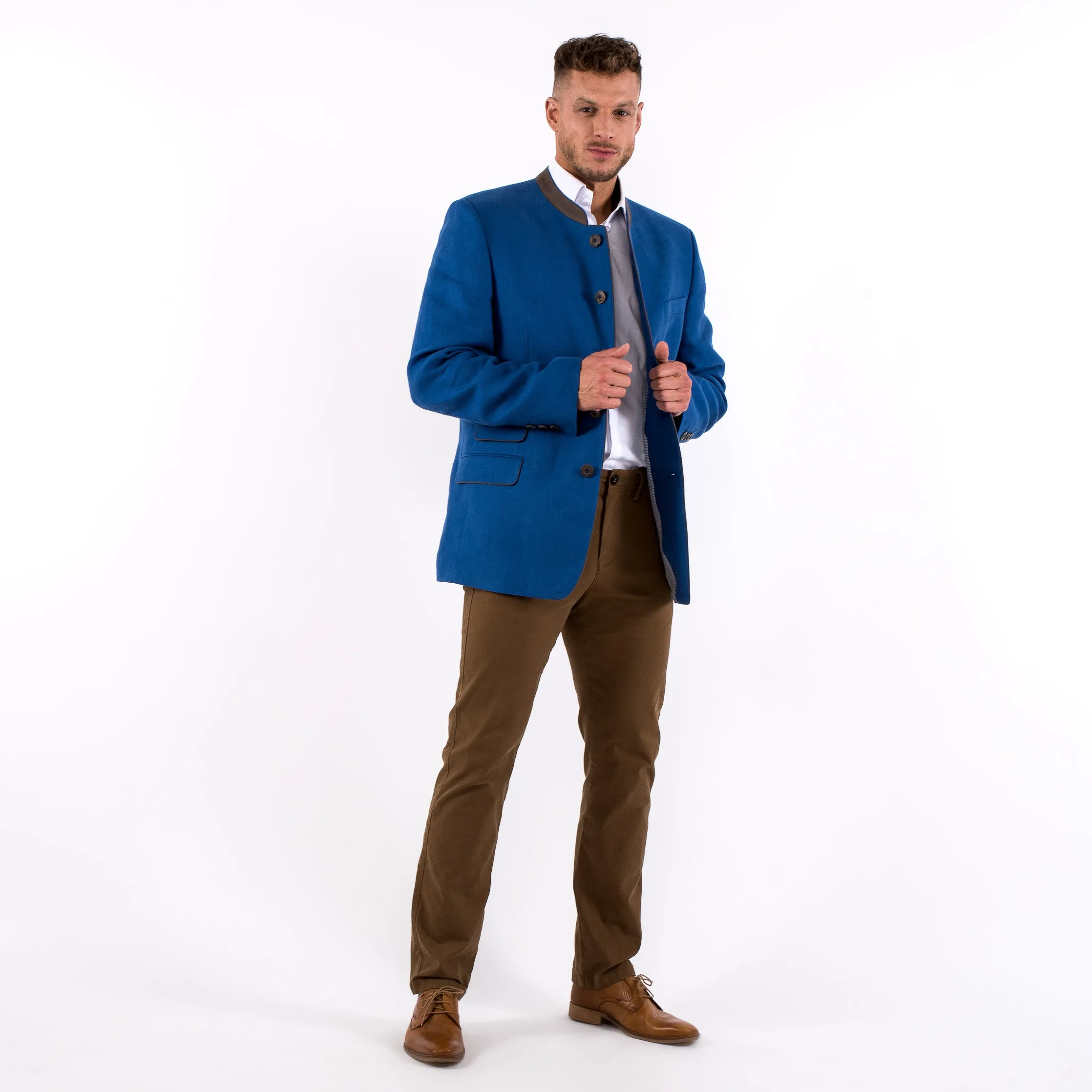 Edward - Blue Linen Jacket