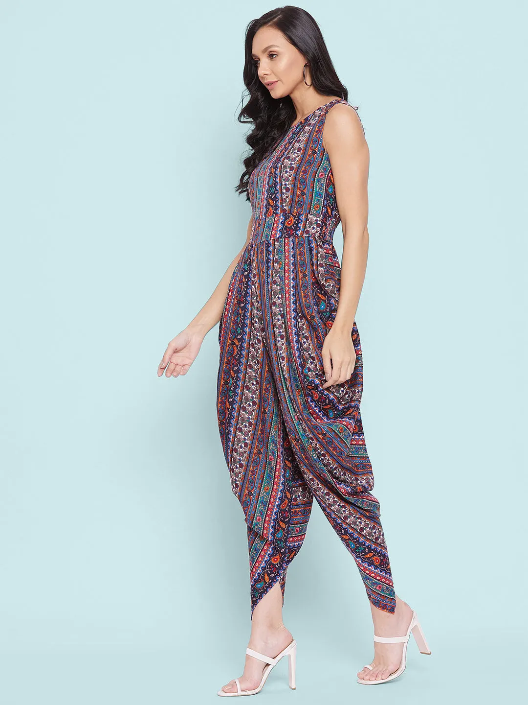 Elasticated Ethnic Dhoti Jumpsuit