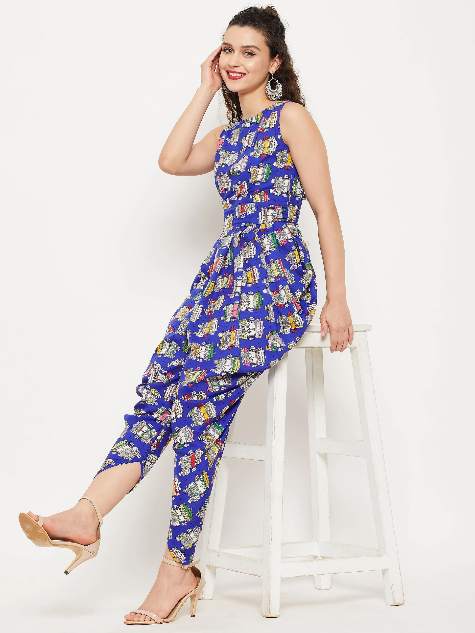 Elasticated Ethnic Dhoti Jumpsuit