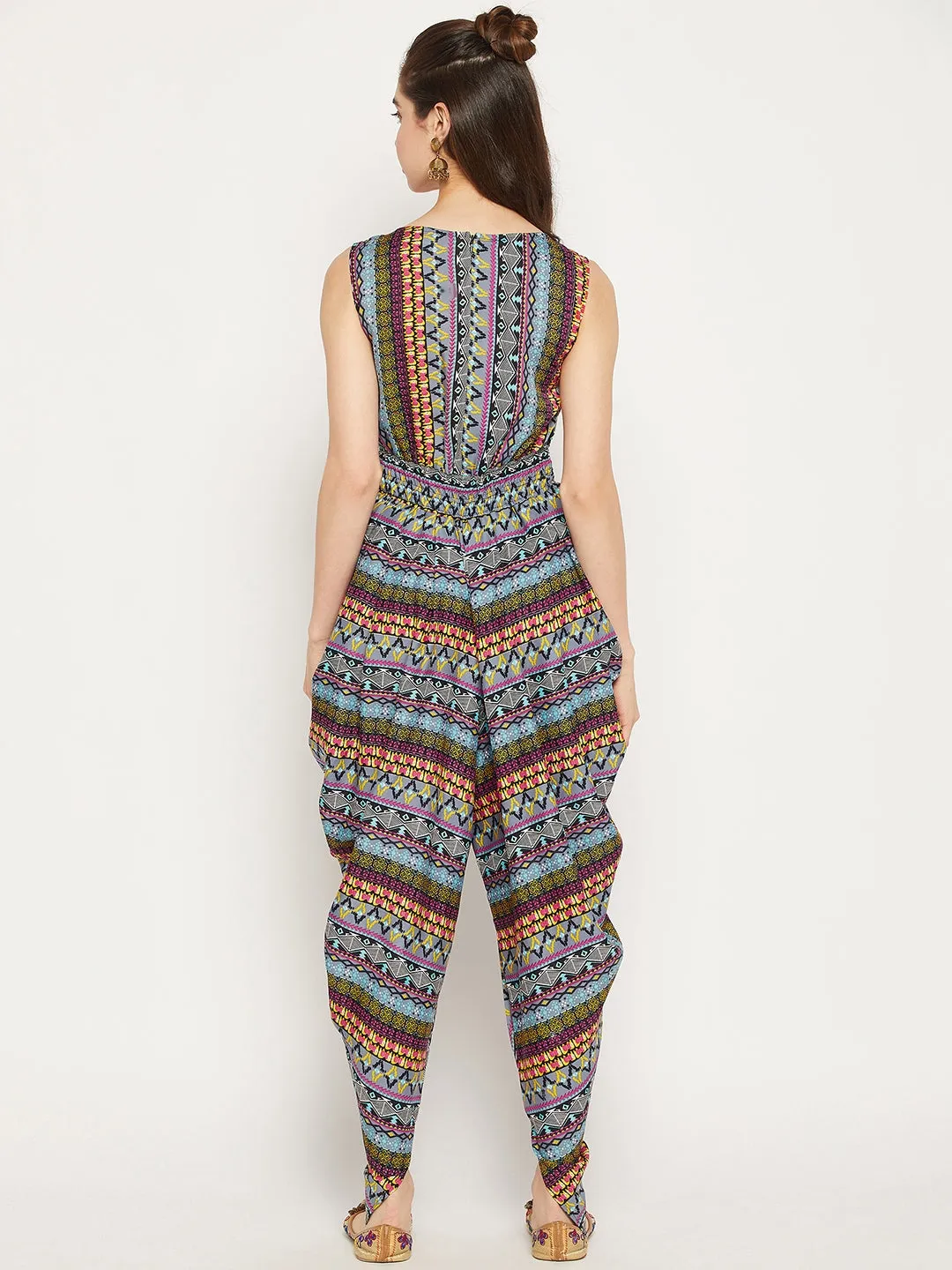 Elasticated Ethnic Dhoti Jumpsuit