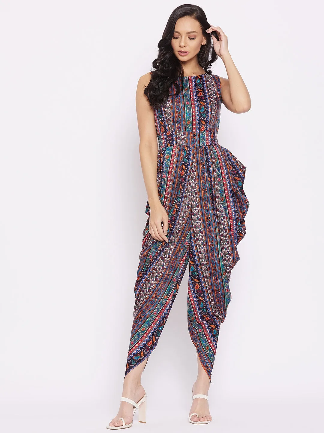 Elasticated Ethnic Dhoti Jumpsuit