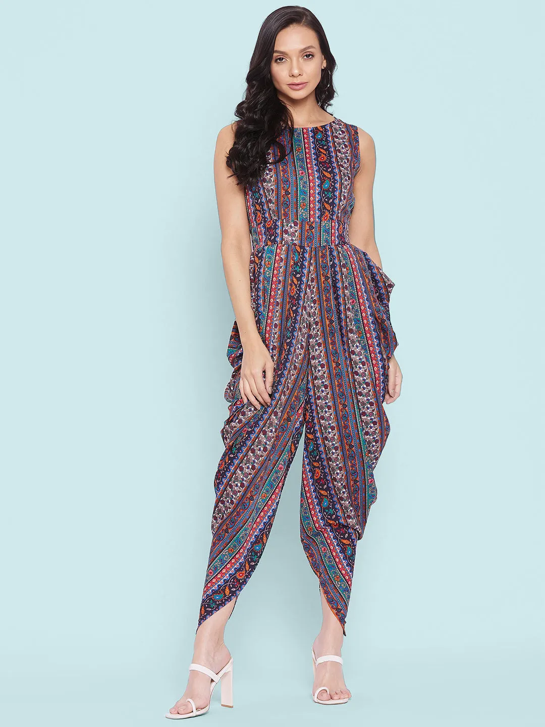 Elasticated Ethnic Dhoti Jumpsuit