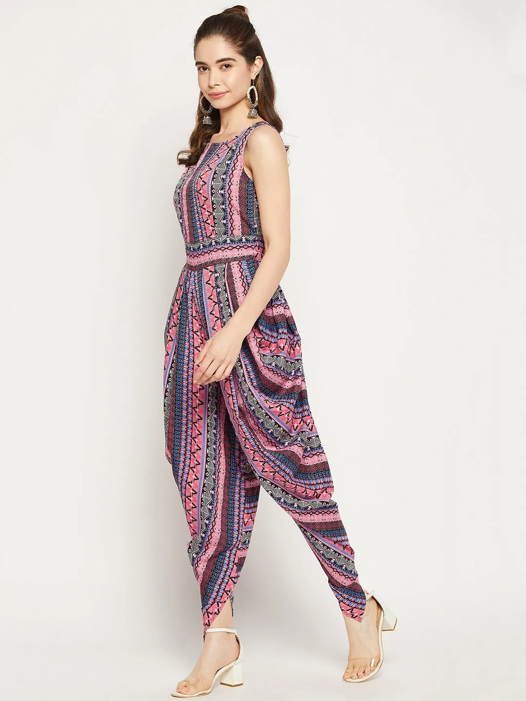 Elasticated Ethnic Dhoti Jumpsuit