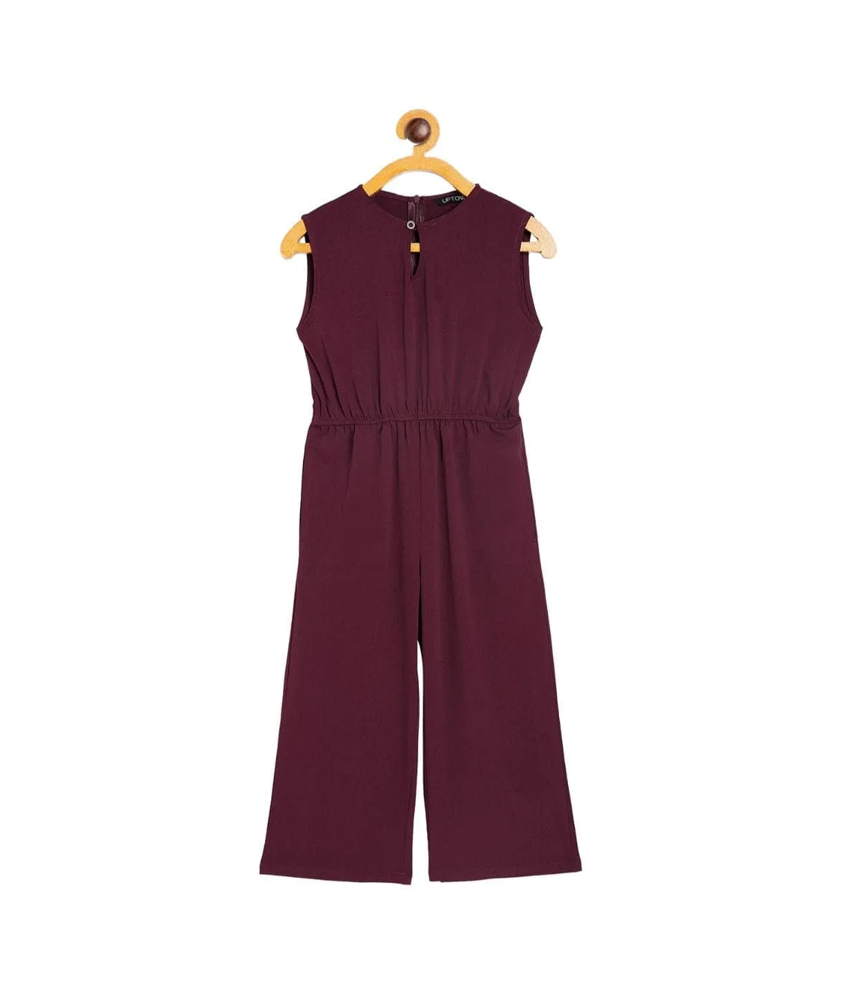 Elasticated Key-hole Jumpsuit for Girls