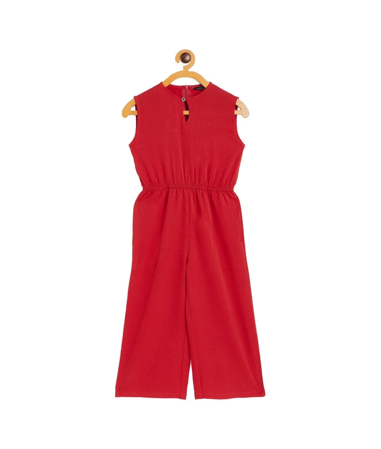 Elasticated Key-hole Jumpsuit for Girls