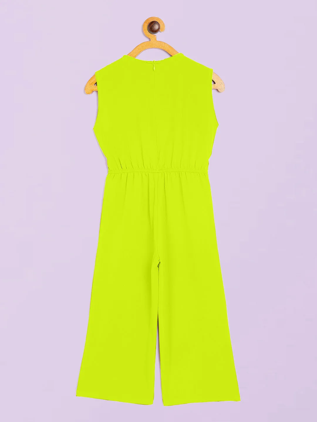 Elasticated Key-hole Jumpsuit for Girls