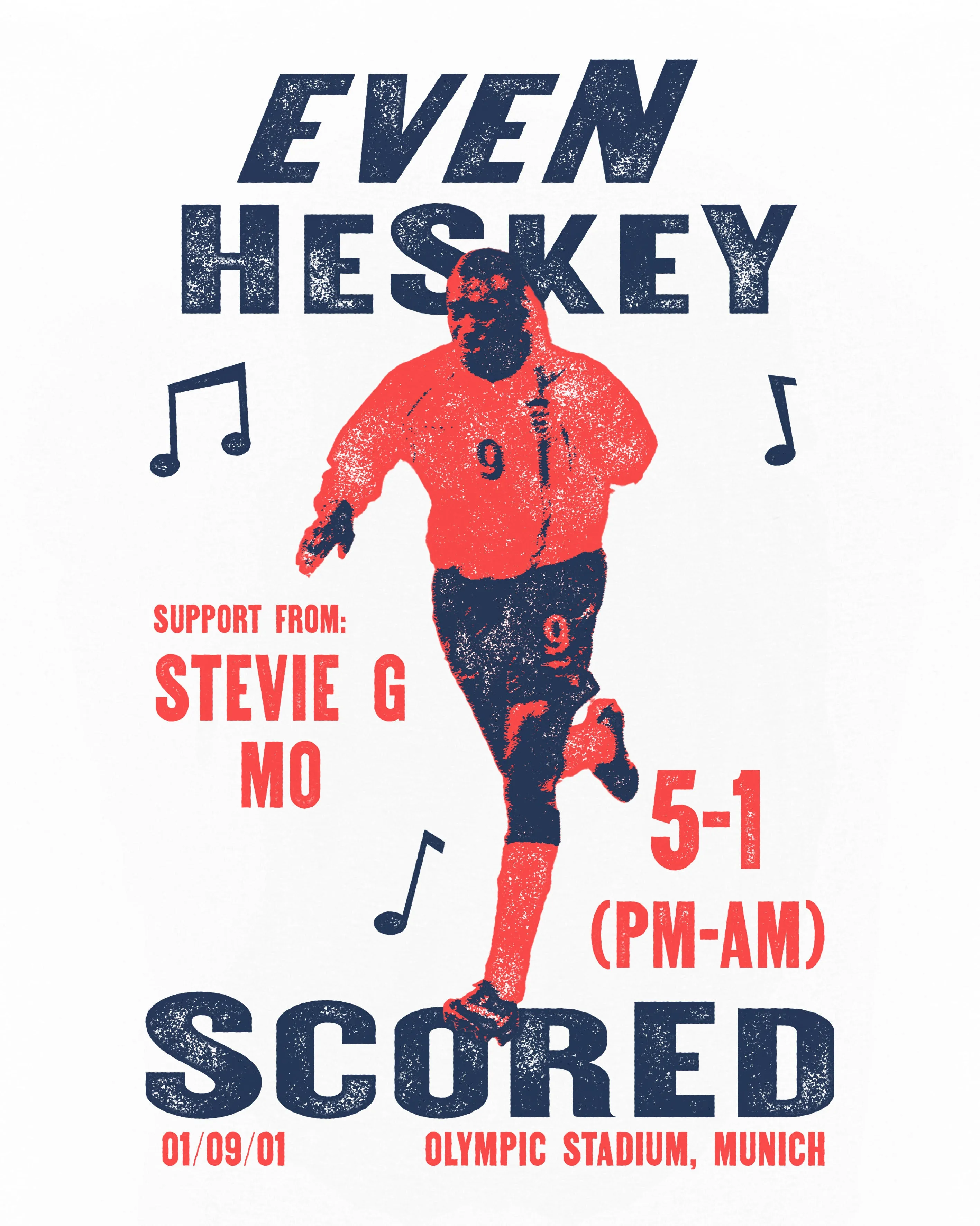 Even Heskey Scored Crop Fit Tee