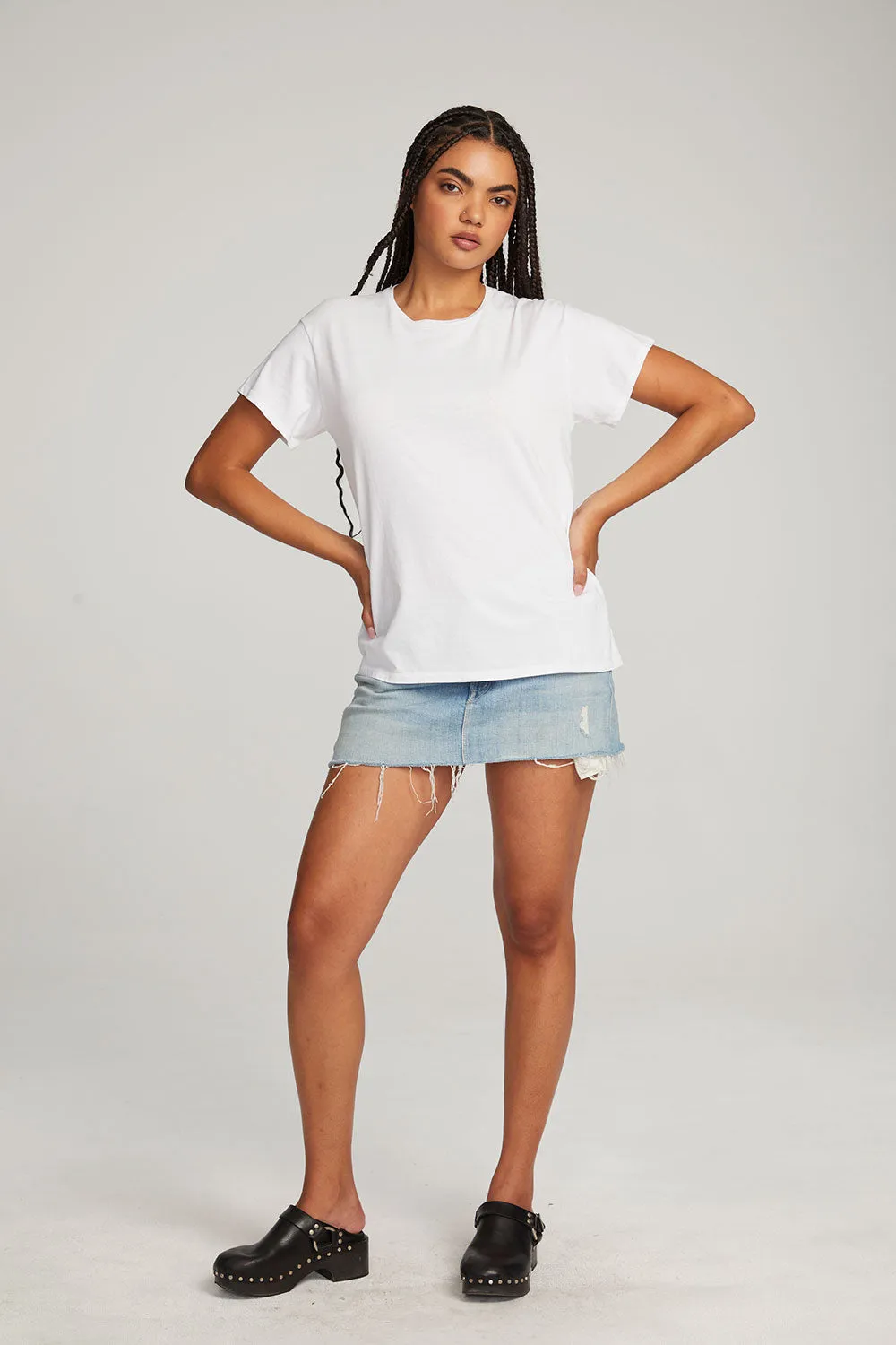 Everyday Essential White Crew Neck Tee