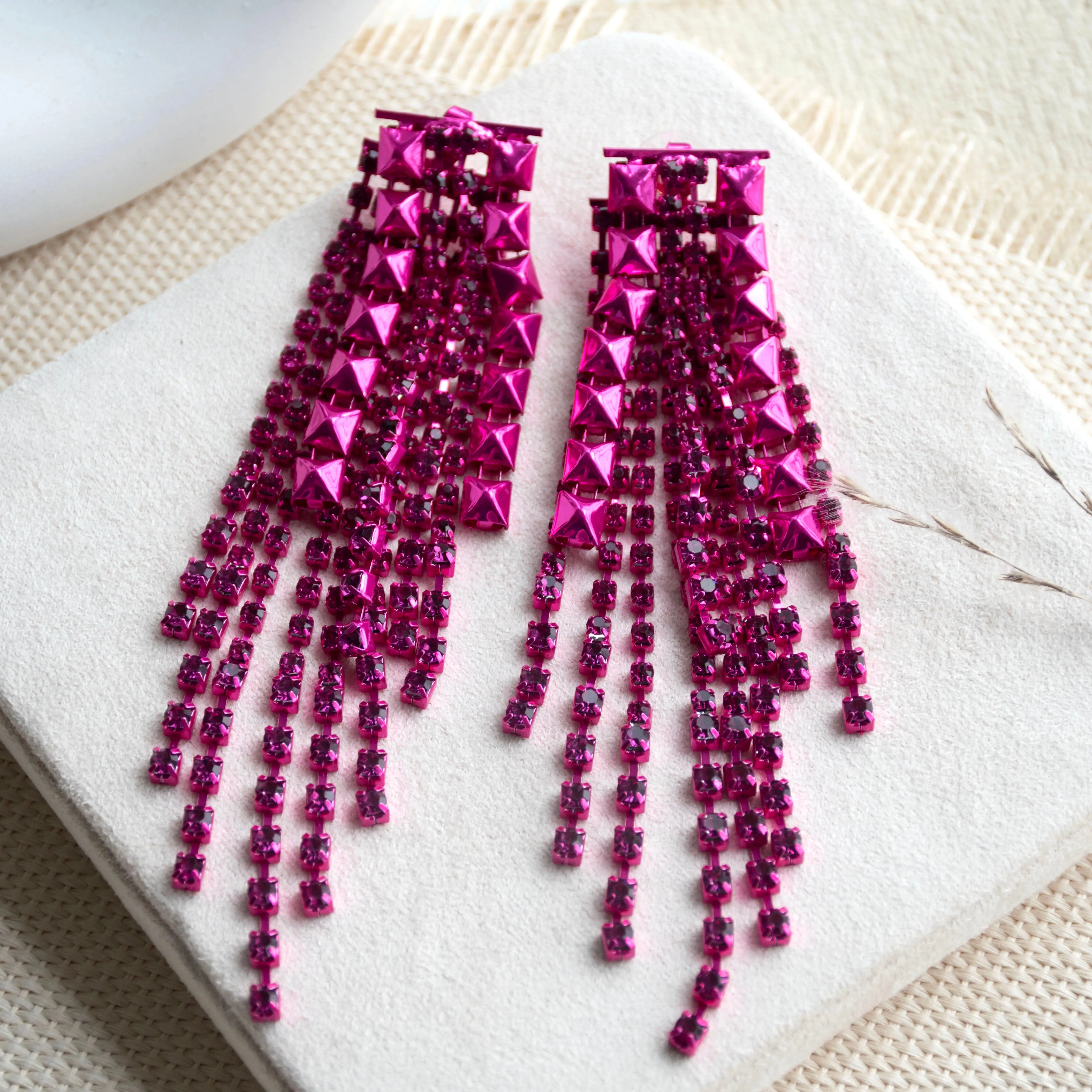 Funky Fusion Fringe Statement Earrings