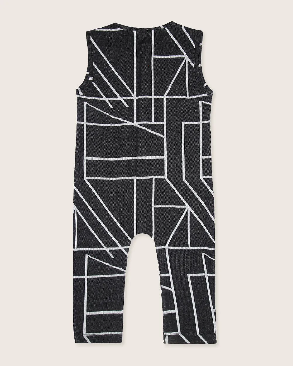 Geo Jacquard Tank Dungarees