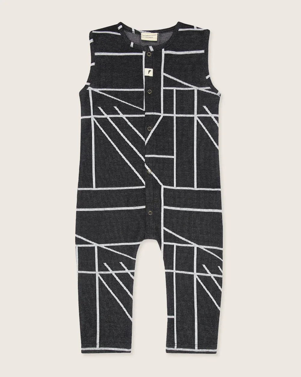 Geo Jacquard Tank Dungarees