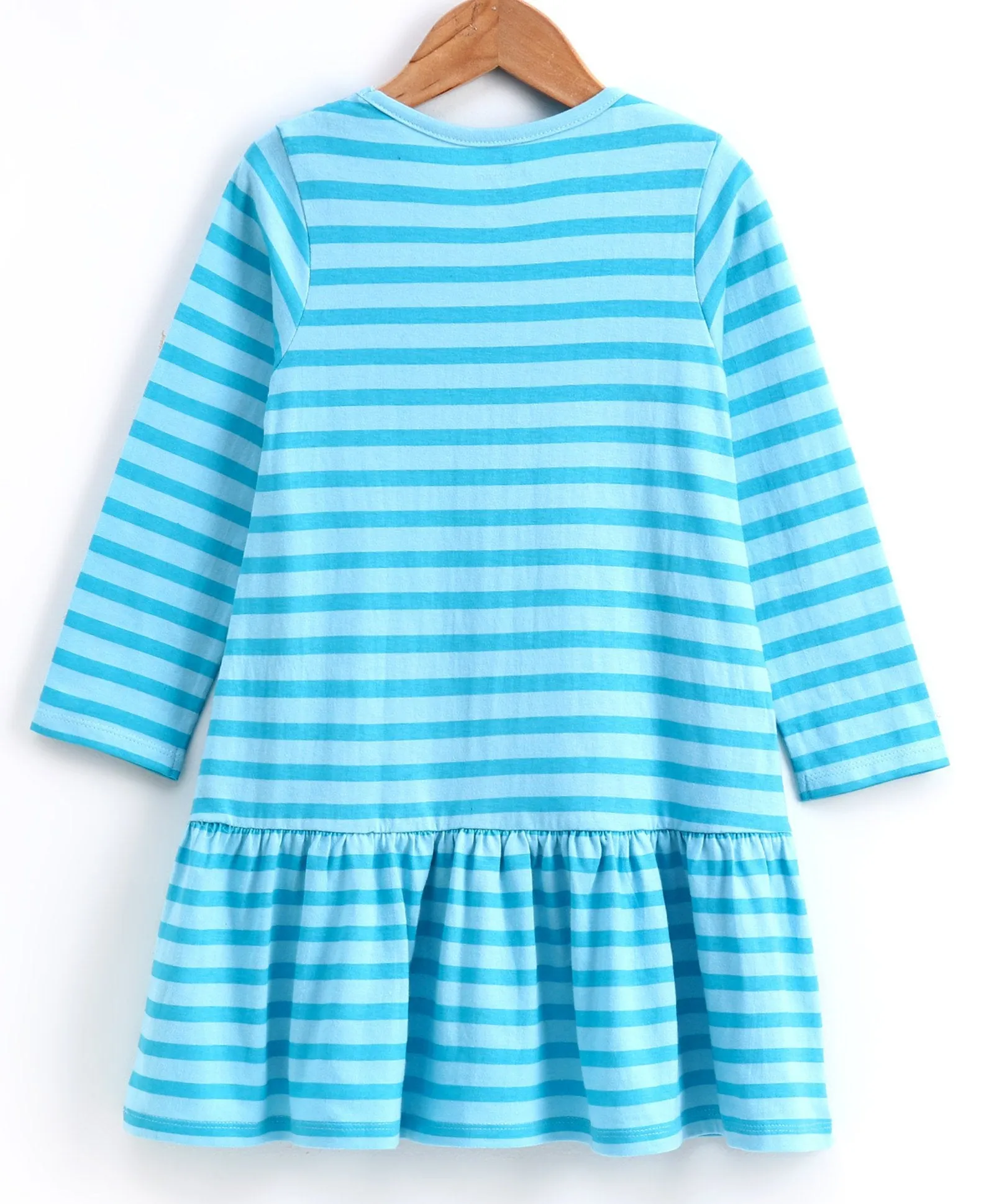 Girls Full Sleeve Frill Bottom Layer Dress