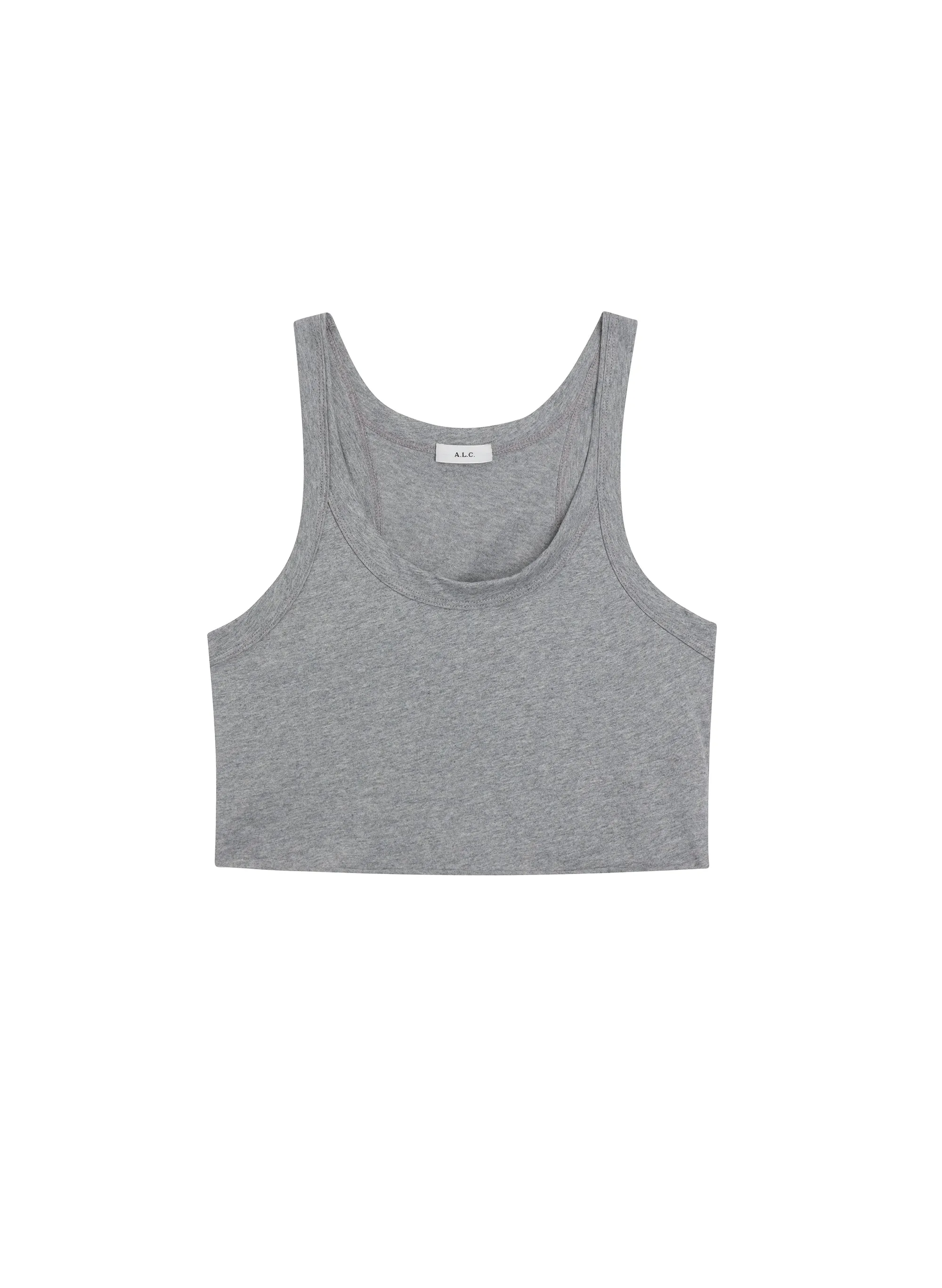 Halsey Cropped Cotton Rib Tank