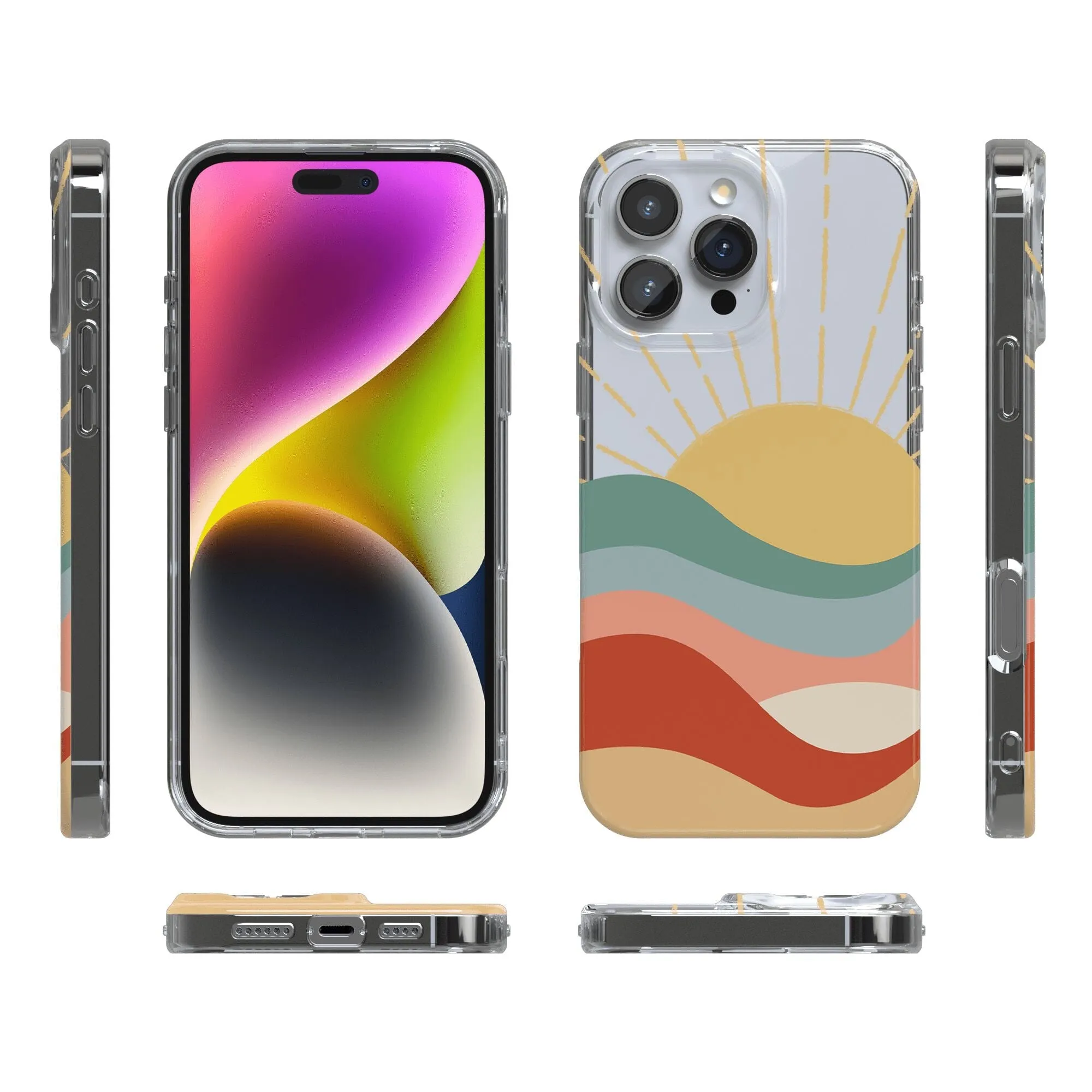 Here Comes the Sun | Colorblock Sunset Case