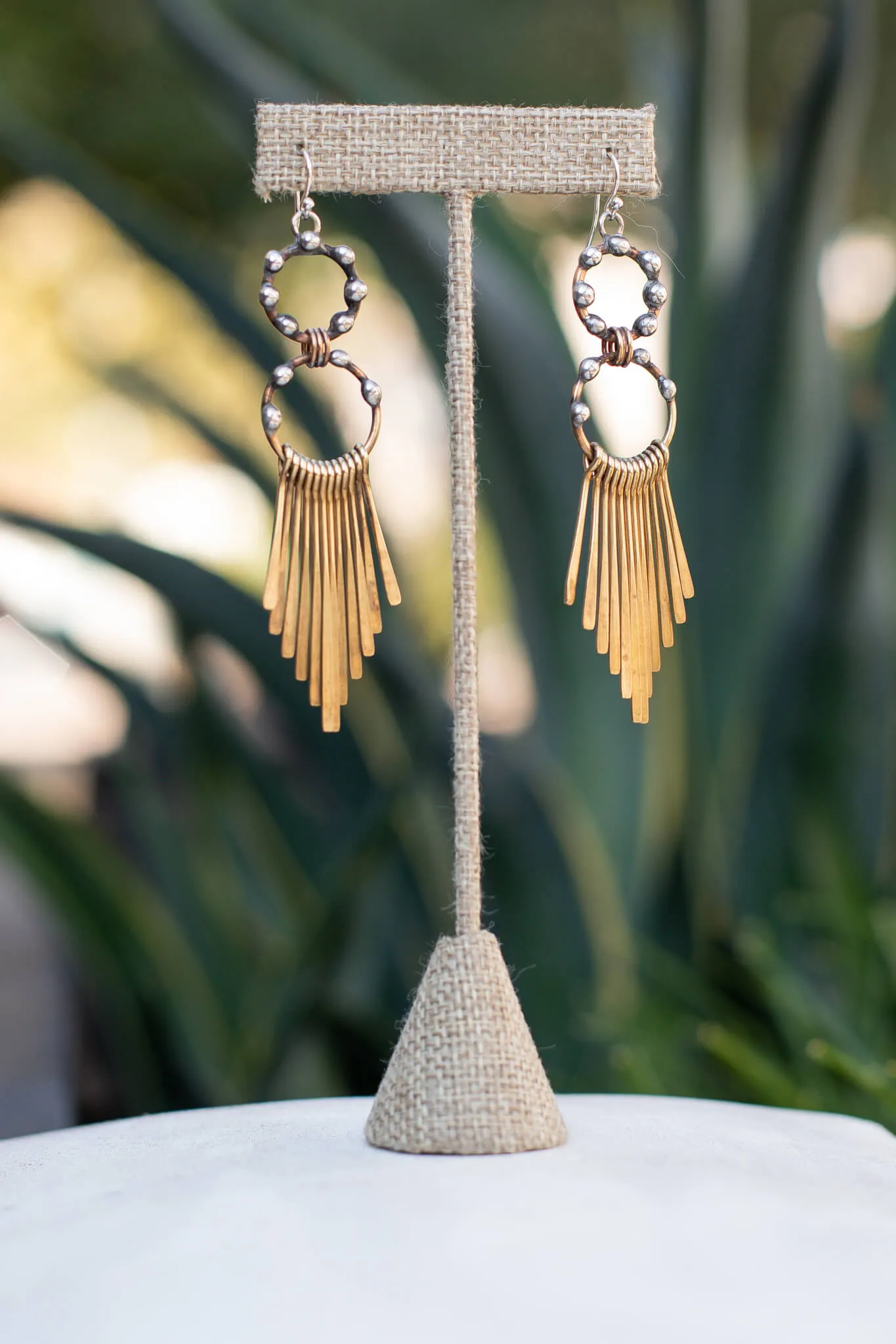 Hoop Fringe Earrings