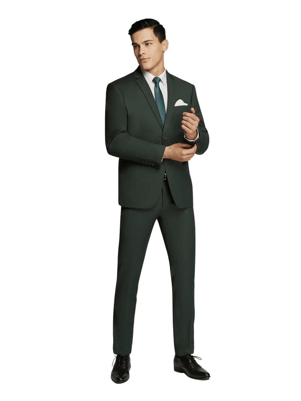 Hunter Dark Green Suit