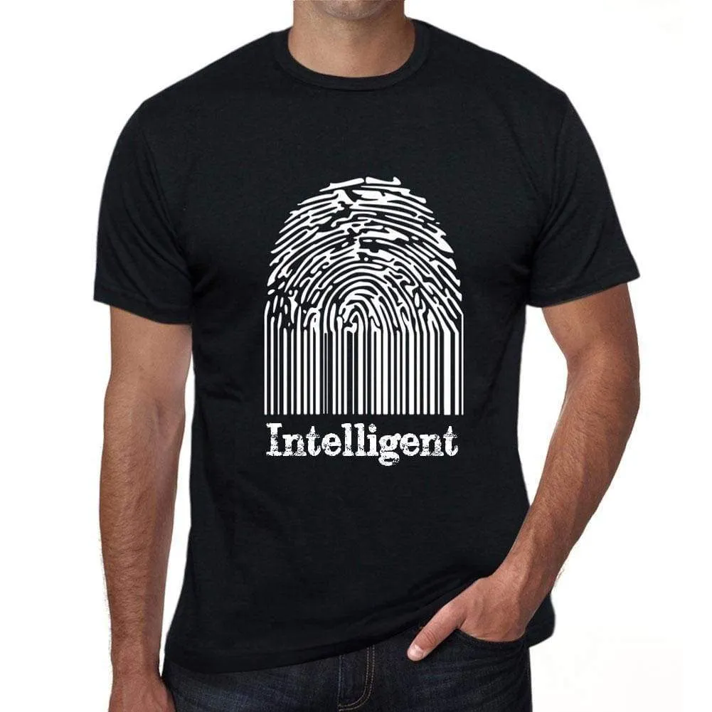 'Intelligent Fingerprint, Black, Men's Short Sleeve Round Neck T-shirt, gift t-shirt 00308