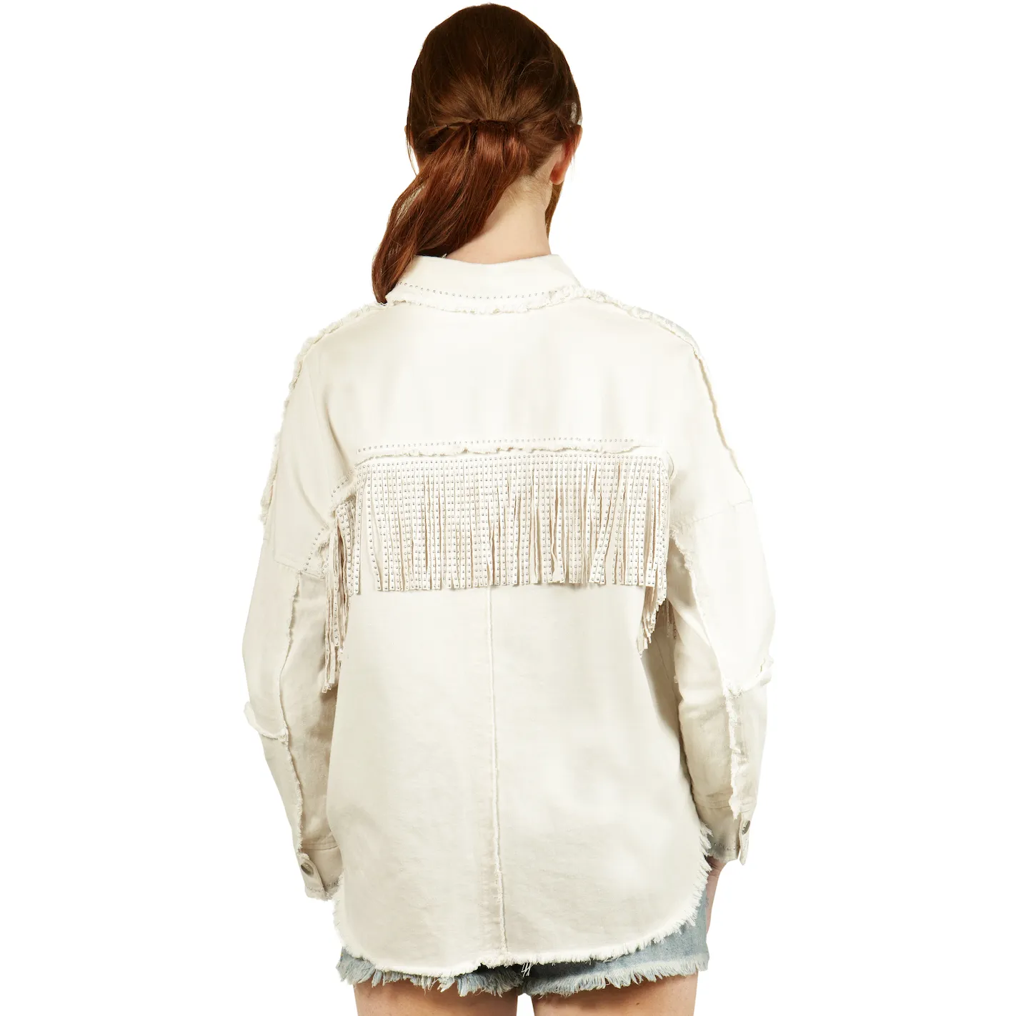 Janice Fringe Denim Jacket