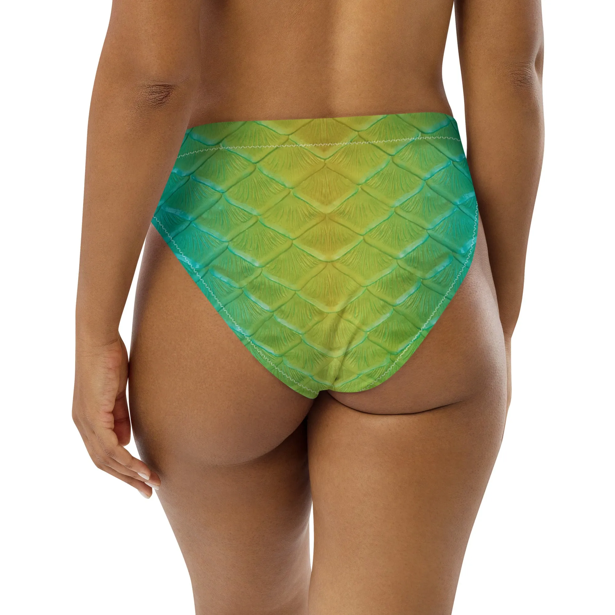 Jellyfish Jungle Recycled High-Waisted Bikini Bottom