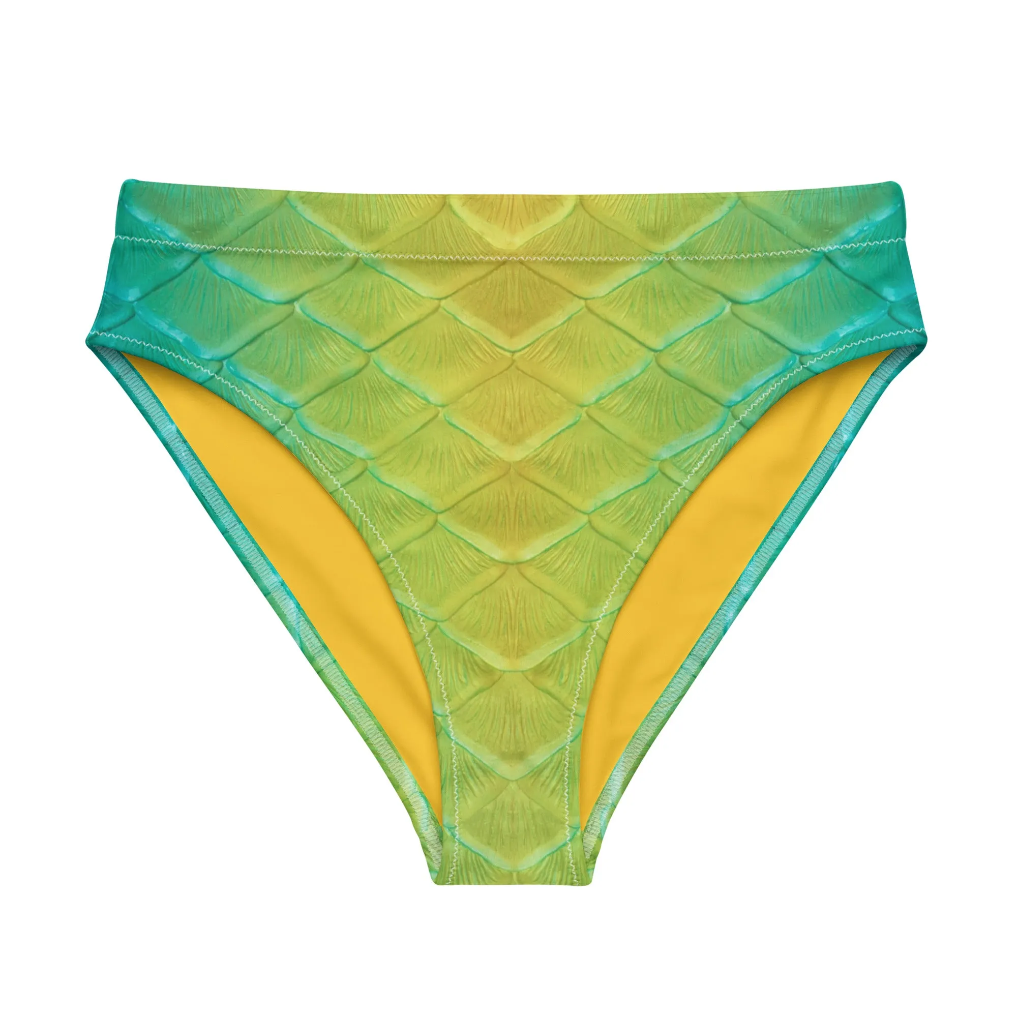 Jellyfish Jungle Recycled High-Waisted Bikini Bottom