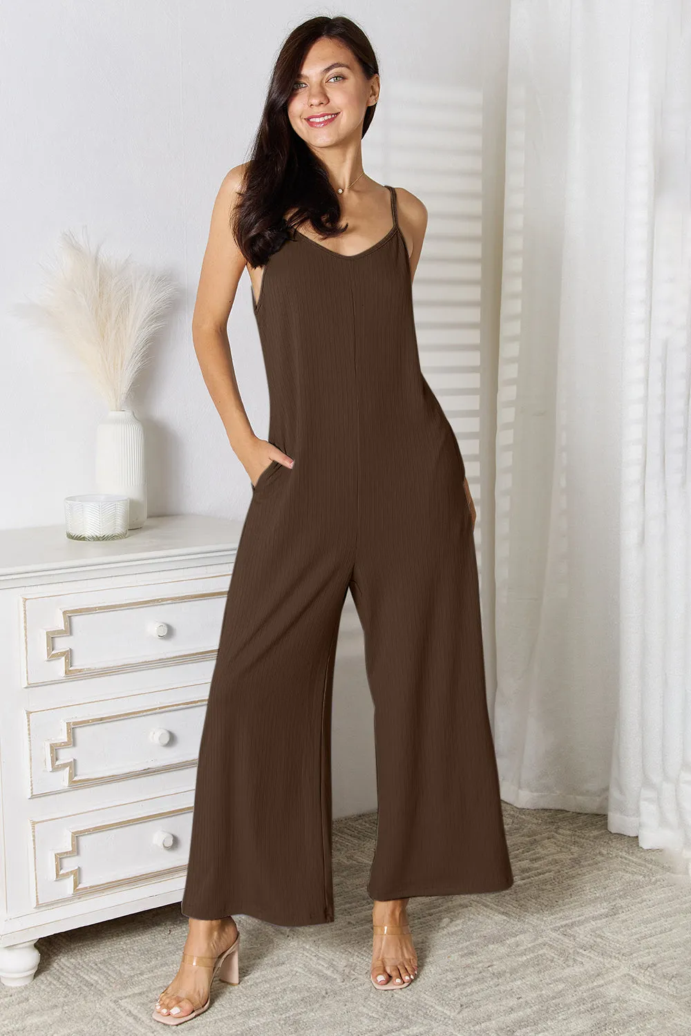 Just BE. Alexa V-Neck Jumpsuit