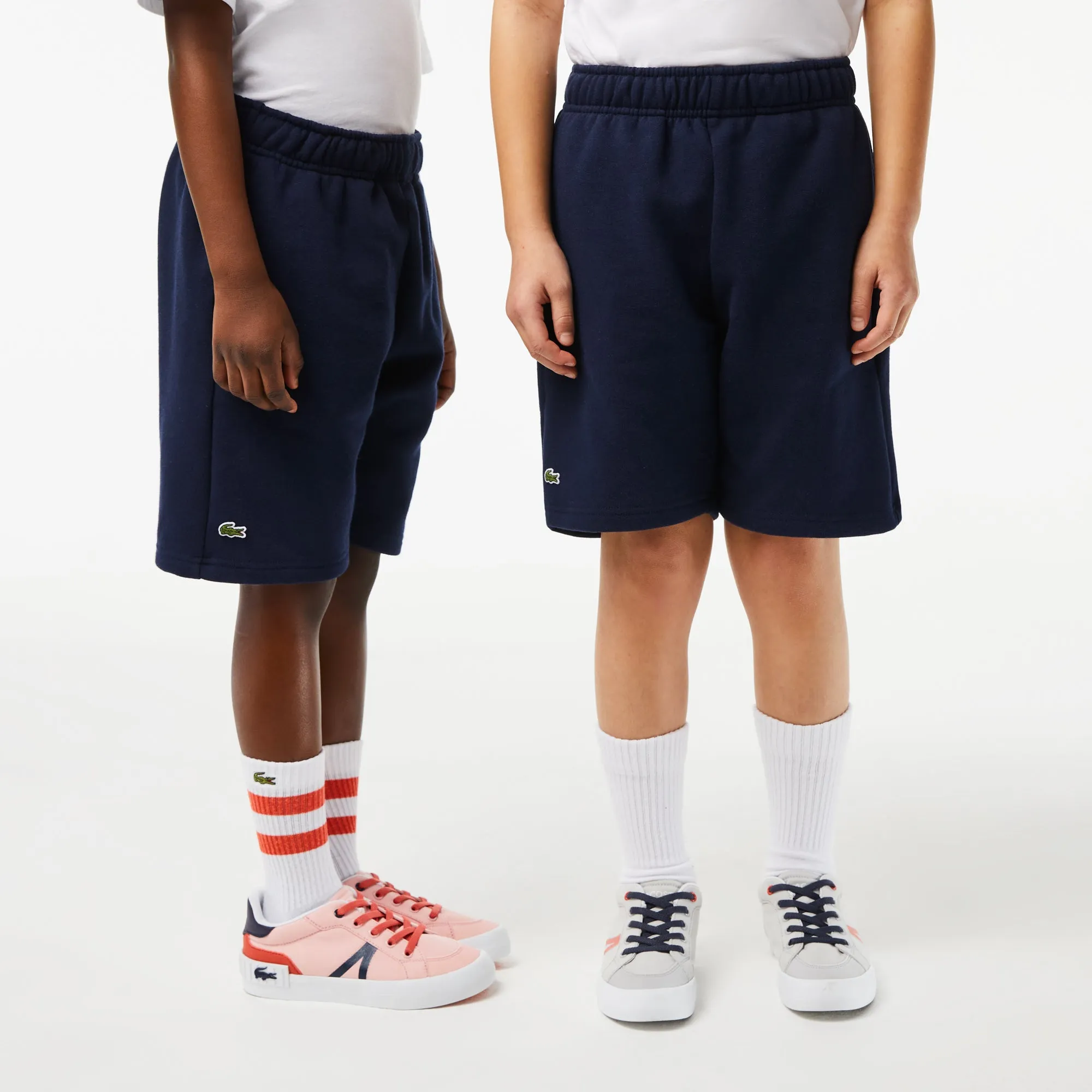 Kids' Lacoste Organic Brushed Cotton Fleece Shorts