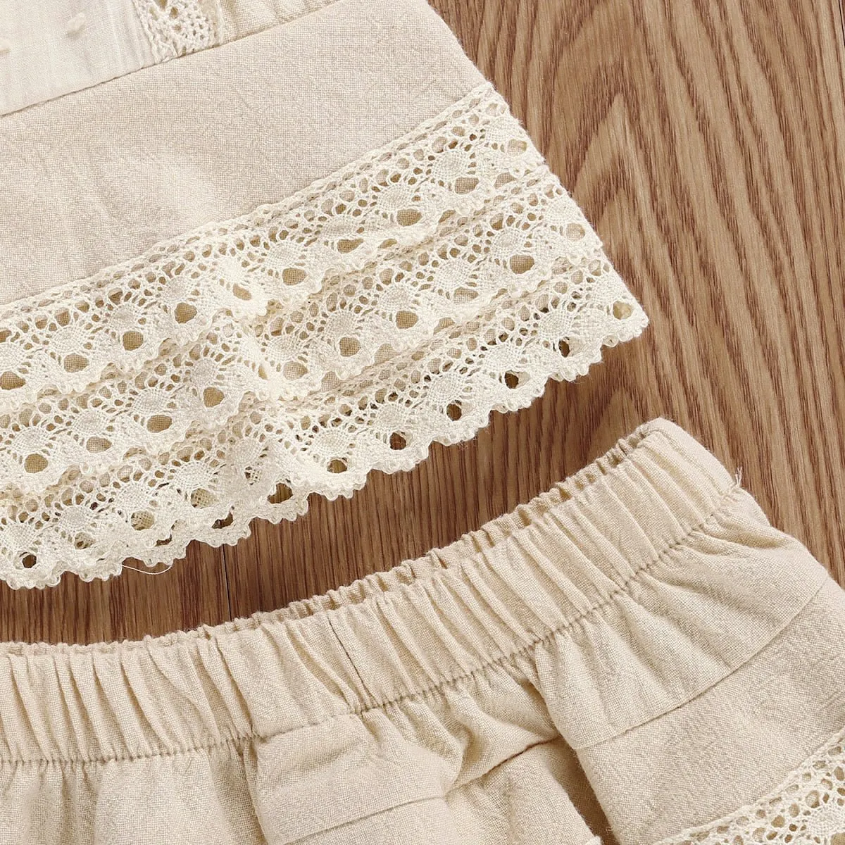 Lace Sleeveless Top and Layered Skort Set