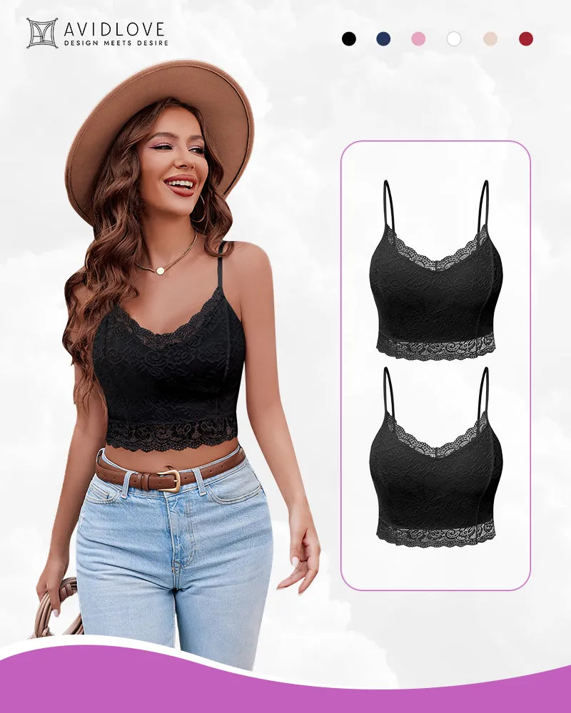 Lace V Neck Bralette Top