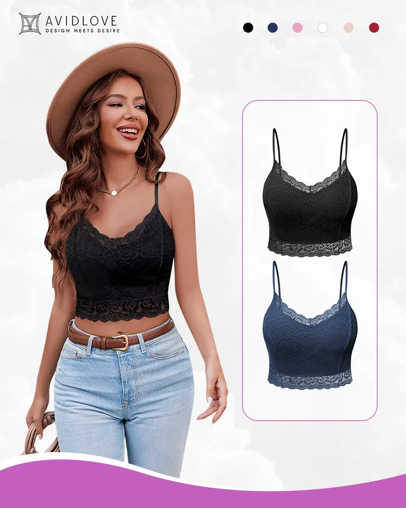 Lace V Neck Bralette Top