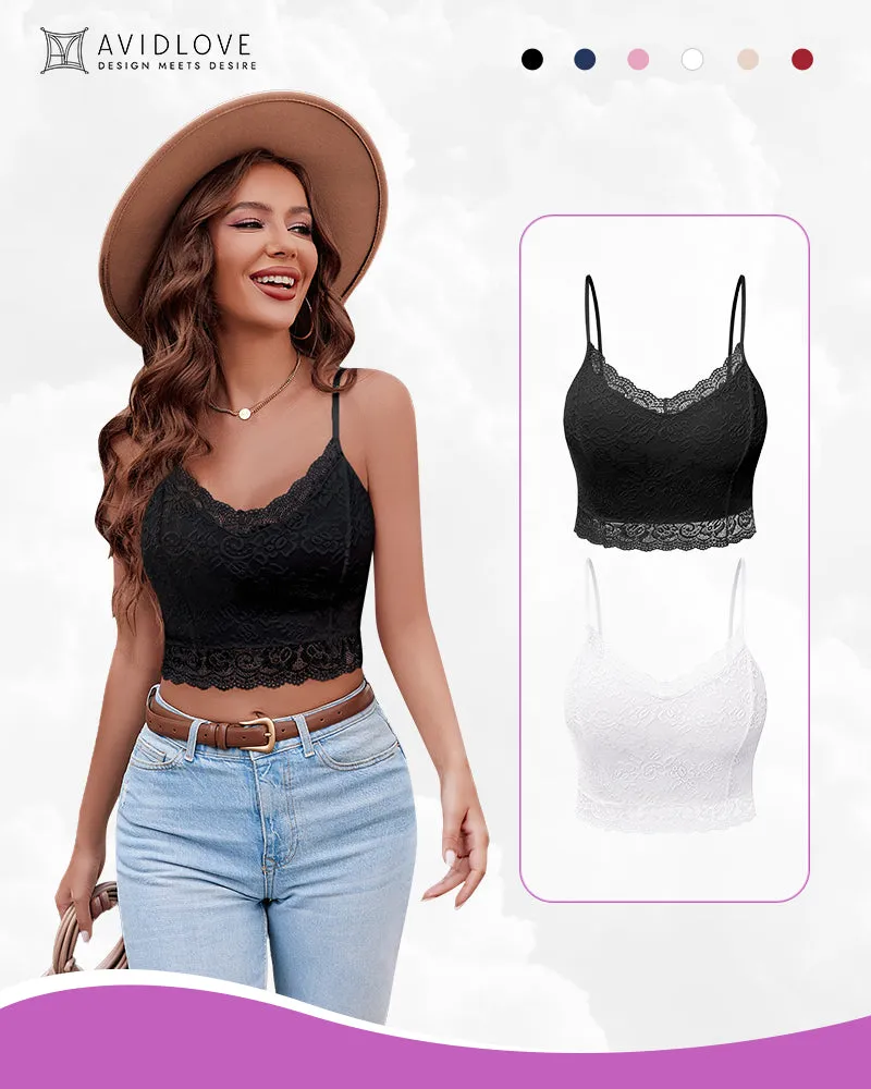 Lace V Neck Bralette Top