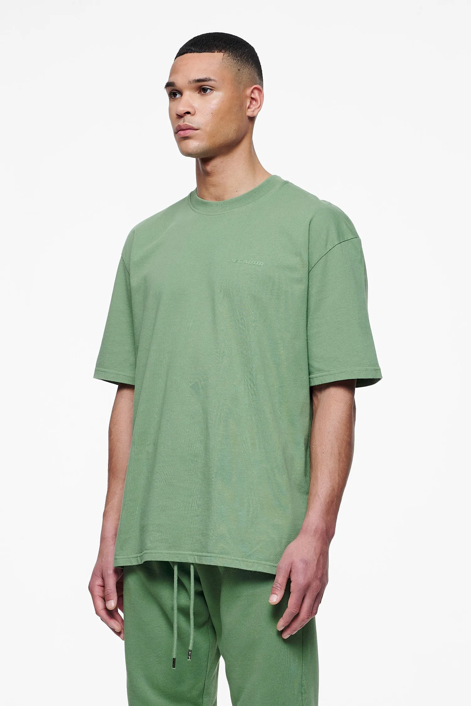 Logo Oversized Tee Vintage Washed Cypress Green Gum