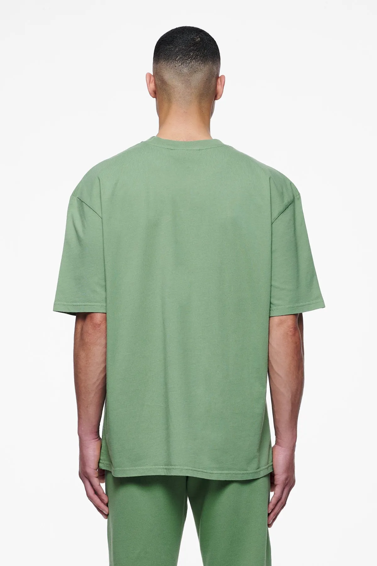 Logo Oversized Tee Vintage Washed Cypress Green Gum