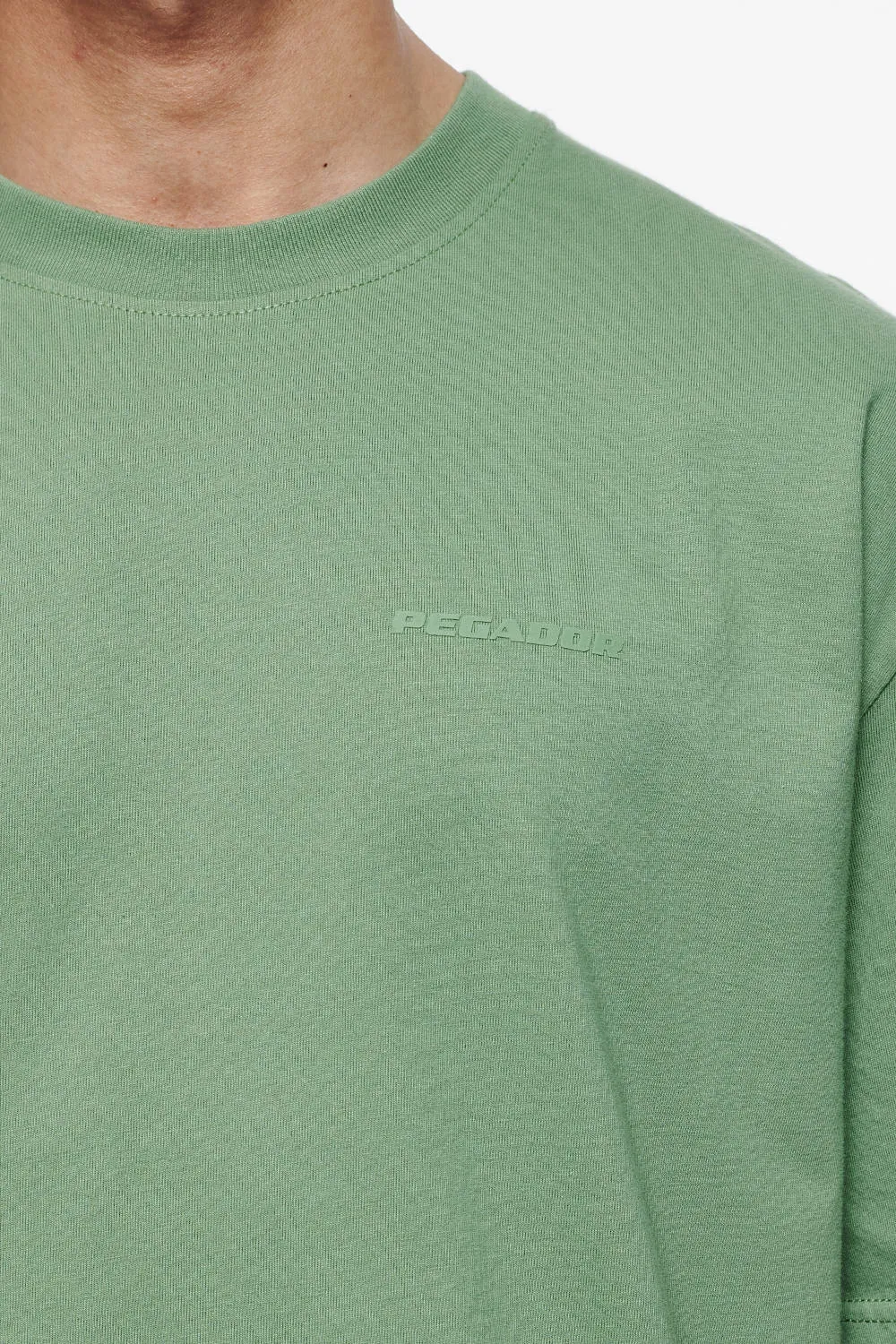 Logo Oversized Tee Vintage Washed Cypress Green Gum