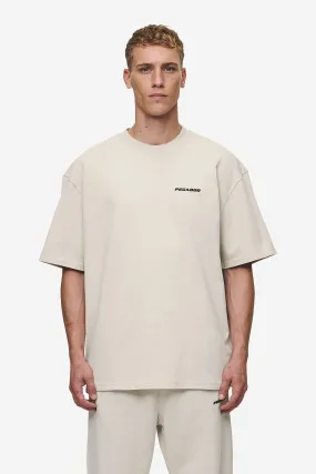 Logo Oversized Tee Washed Light Beige