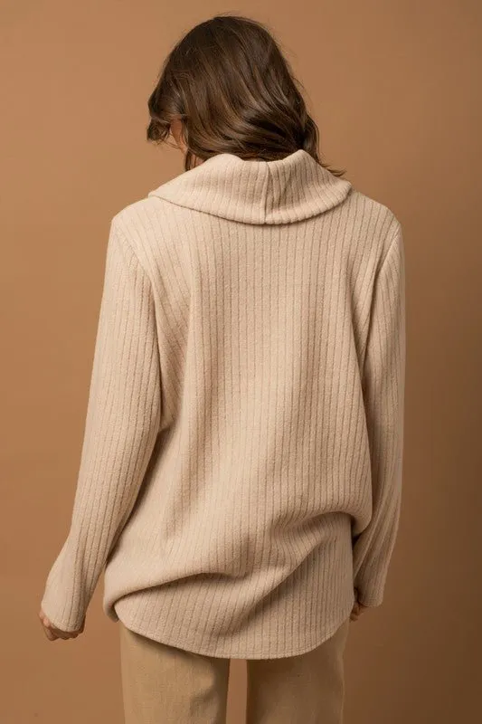 Long Sleeve Turtleneck Top