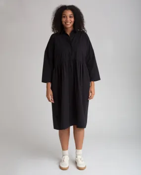 Marge Organic Cotton Dress In Black