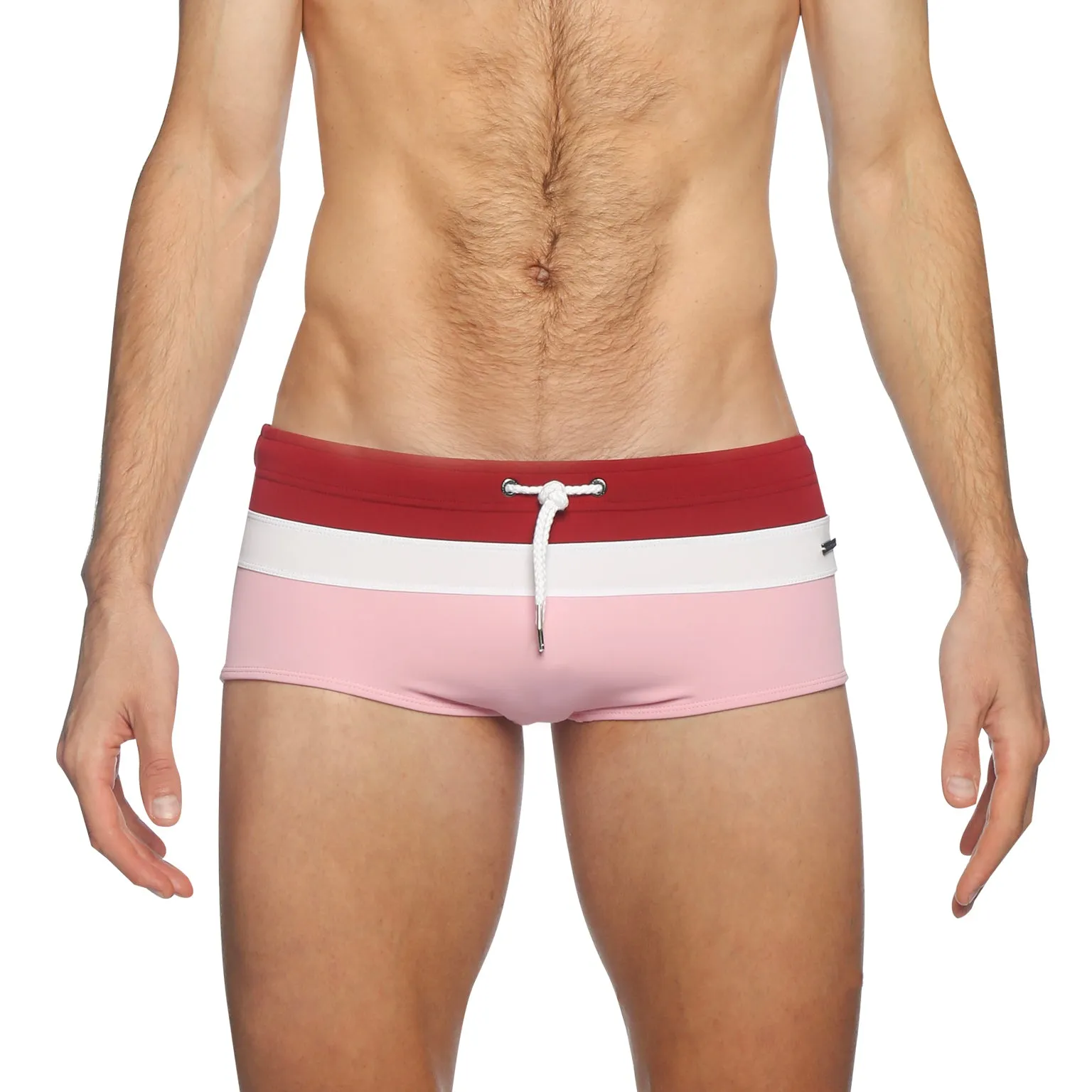 Maroon/Valentine Colorblock Corcovado Brief