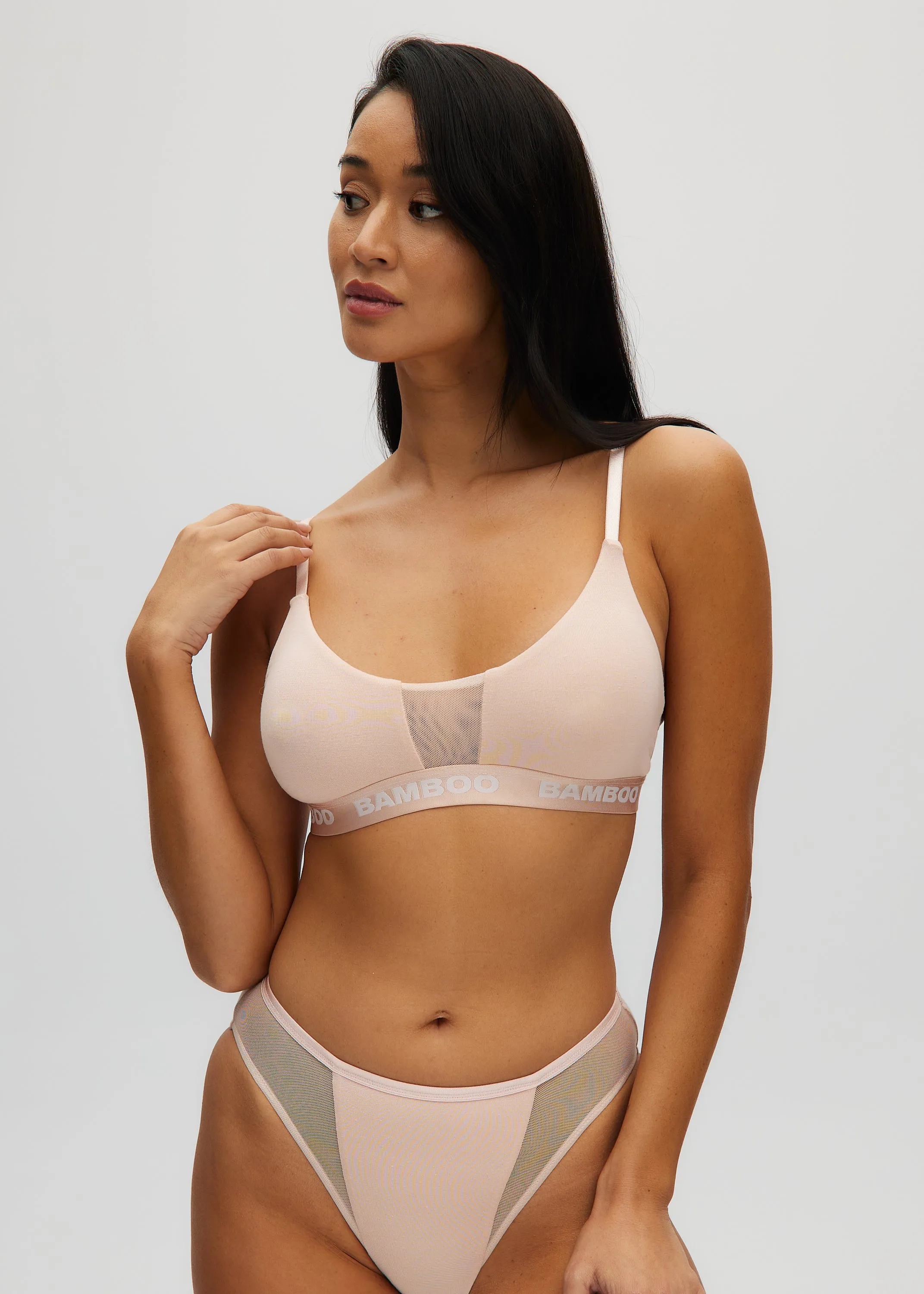 Mesh Insert Triangle Bralette