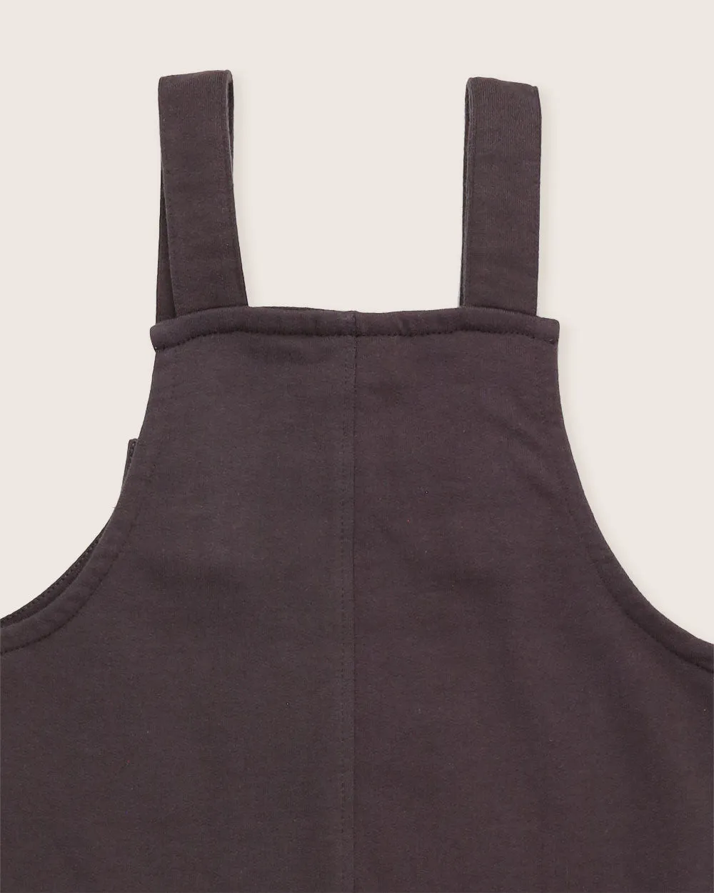 Midnight Charcoal Plain Dungarees